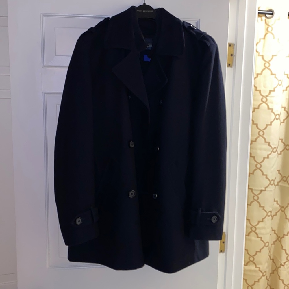 Pea coat made by Egara color blue brand new size medium